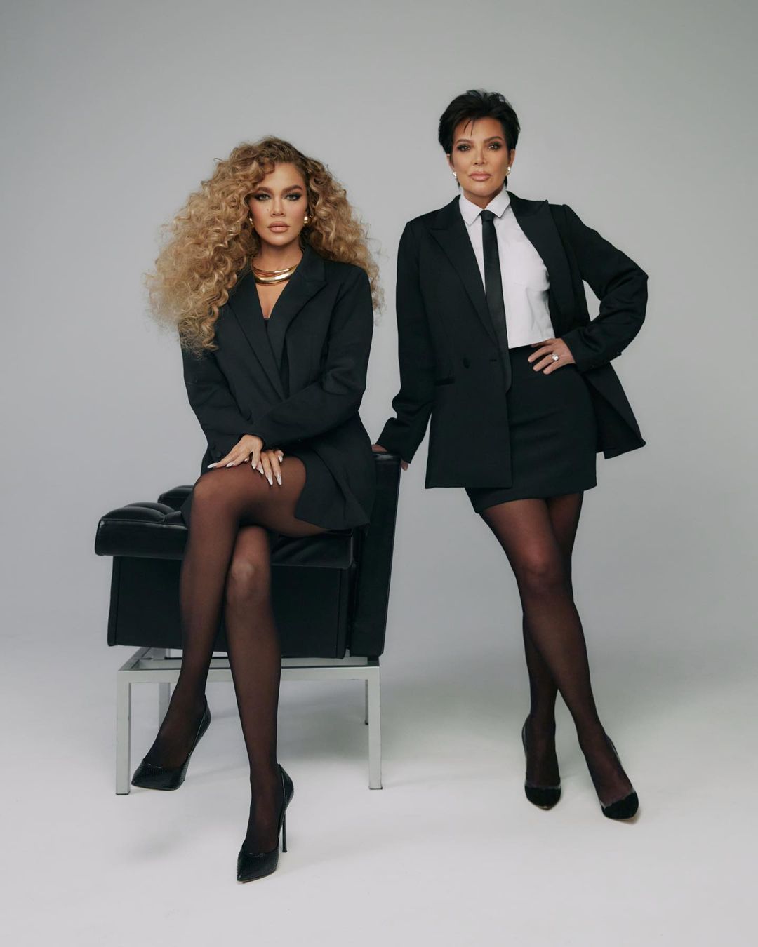 Khloe Kardashian and Kris Jenner poses in Bossy Looks During Photoshoot, Feb 2023