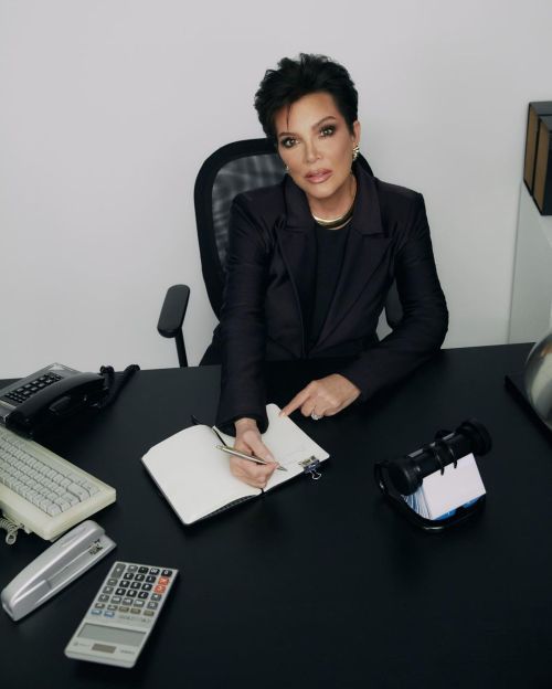 Kris Jenner Black Bossy Outfit