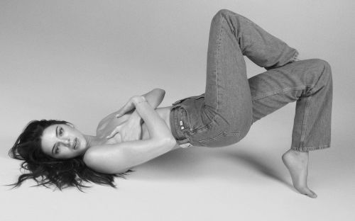 Kendall Jenner poses for Calvin Klein Black and White Photoshoot, Mar 2023 2