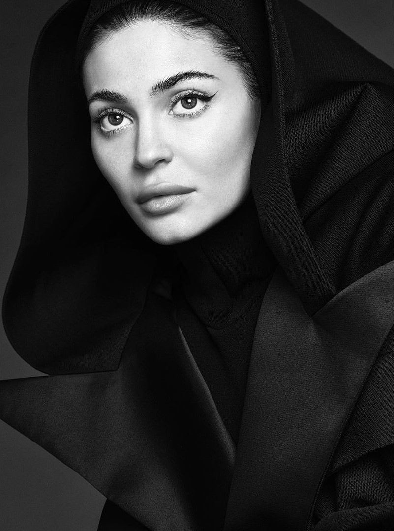 Kylie Jenner poses for Vanity Fair Magazine Black and White Photoshoot, Feb 2023