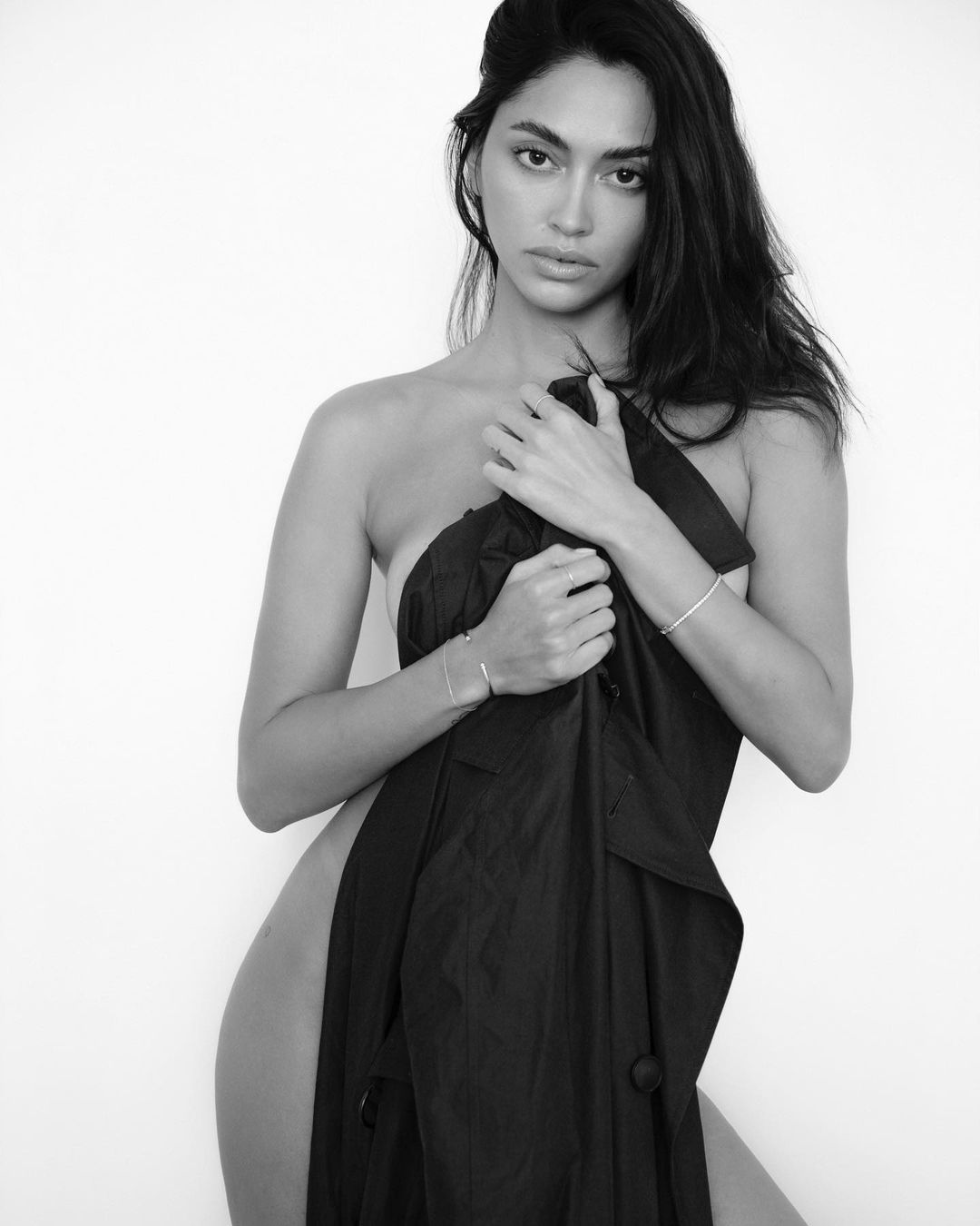 Ambra Gutierrez Portrait Photoshoot Wearing Calvin Klein Black Lingerie in Miami, Florida