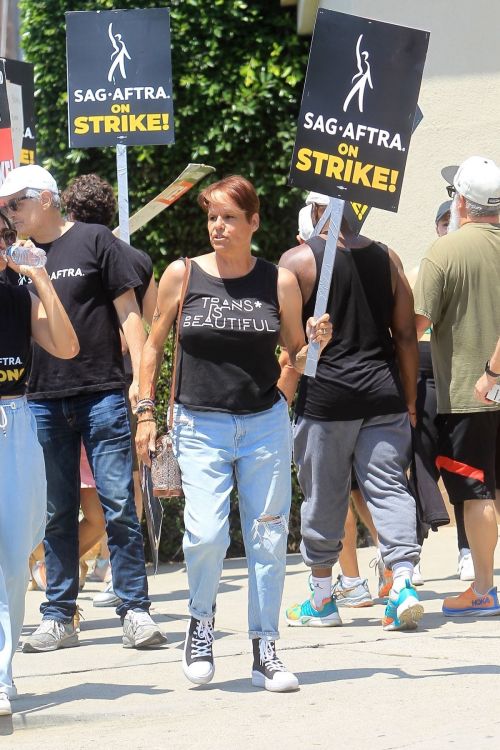 Alexandra Billings Supports SAG-AFTRA Strike at Paramount Studios 2