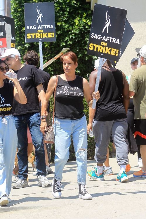 Alexandra Billings Supports SAG-AFTRA Strike at Paramount Studios 6