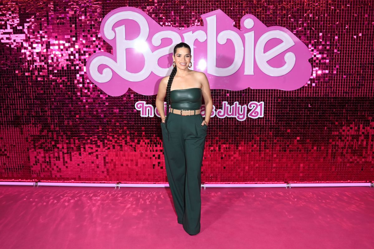 America Ferrera Stuns in Black Outfit at Barbie Photocall in London 07/13/2023