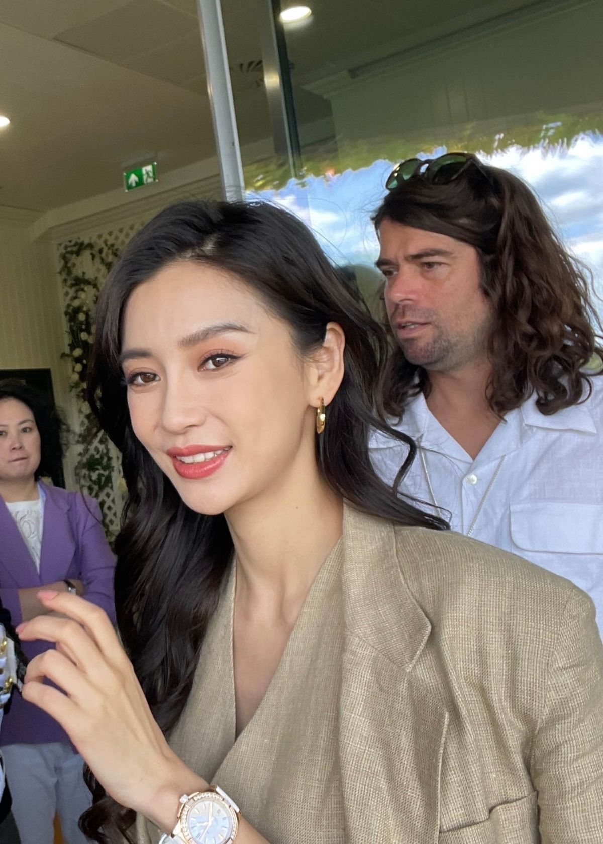 Angelbaby at Ralph Lauren Lunch before Wimbledon in London 07/16/2023