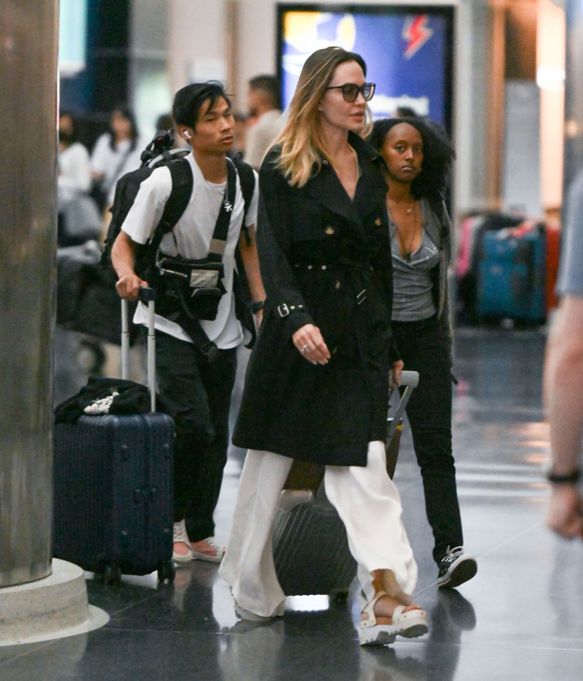 Angelina Jolie arrives at JFK Airport in New York 07/15/2023