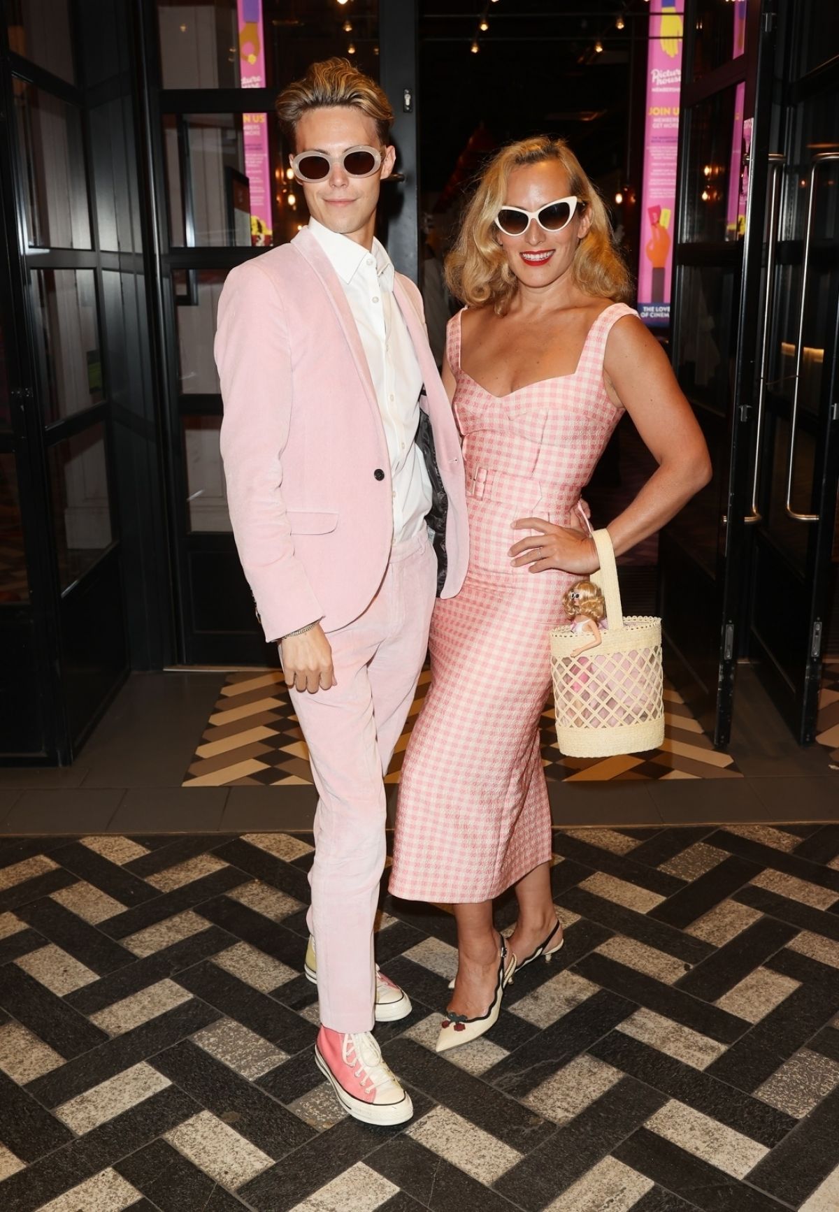 Charlotte Dellal Arrives at a Barbie Screening in London