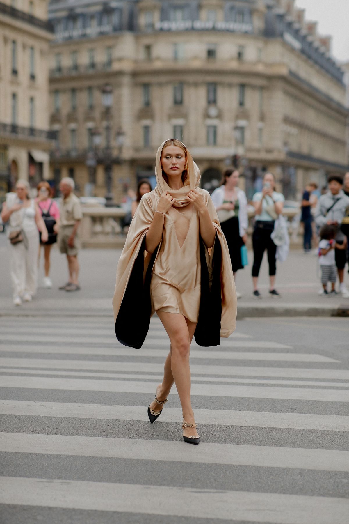 Chloe Lecareux Attendance at Stephane Rolland Haute Couture Show in Paris 07/04/2023