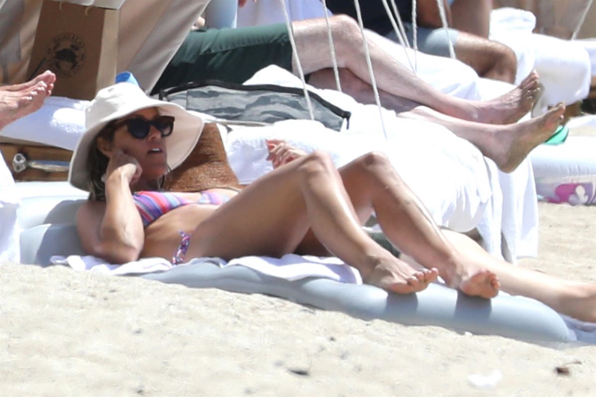 Christine Baumgartner in Bikini at a Beach in Kona