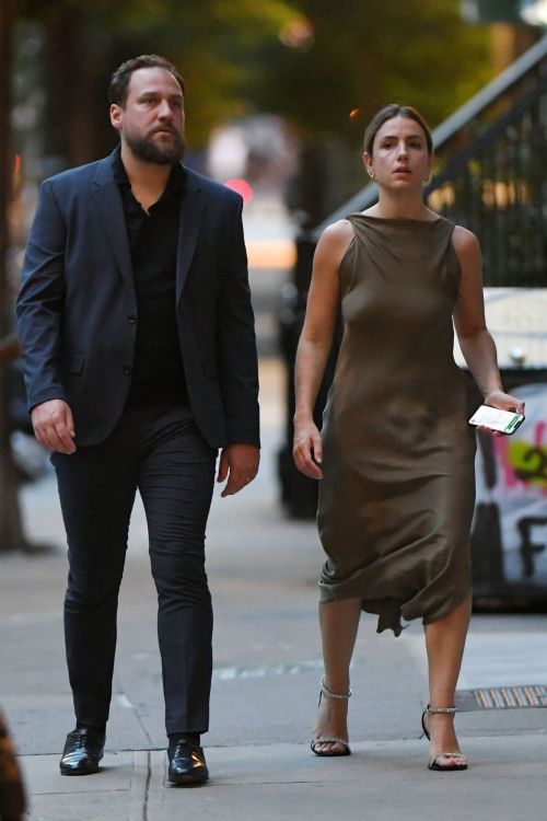 Dina Shihabi and Jai Courtney out in New York 1