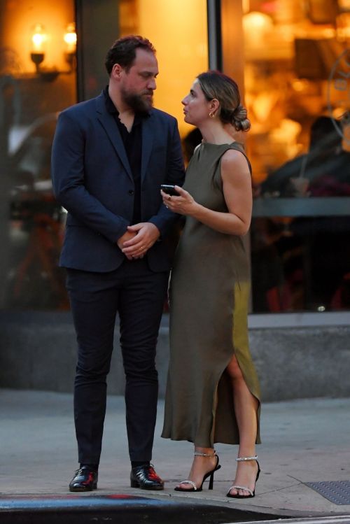 Dina Shihabi and Jai Courtney out in New York 4