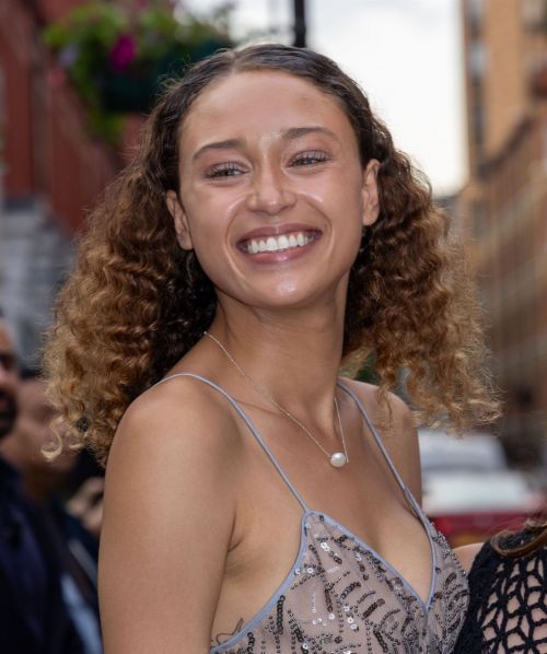 Ella Rae Smith Stylish Ensemble at British Vogue x Self-Portrait Summer Party 07/13/2023 1