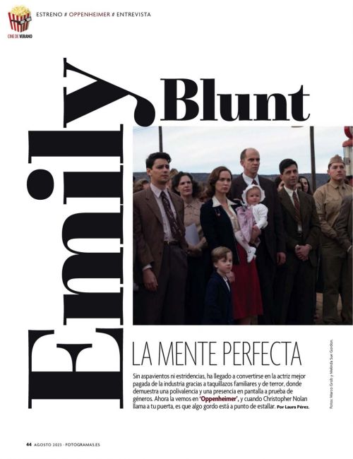 Emily Blunt Shines in Stunning Fotogramas Magazine Shoot 1