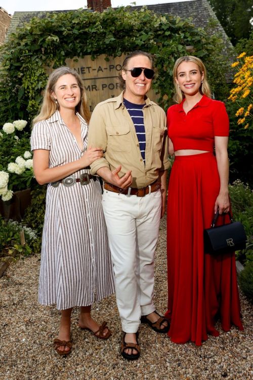 Emma Roberts at Ralph Lauren, Net-a-Porter, and Mr. Porter