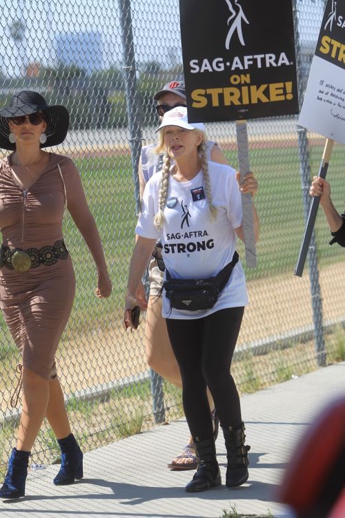 Francis Fisher Stands Strong for SAG Strike 1