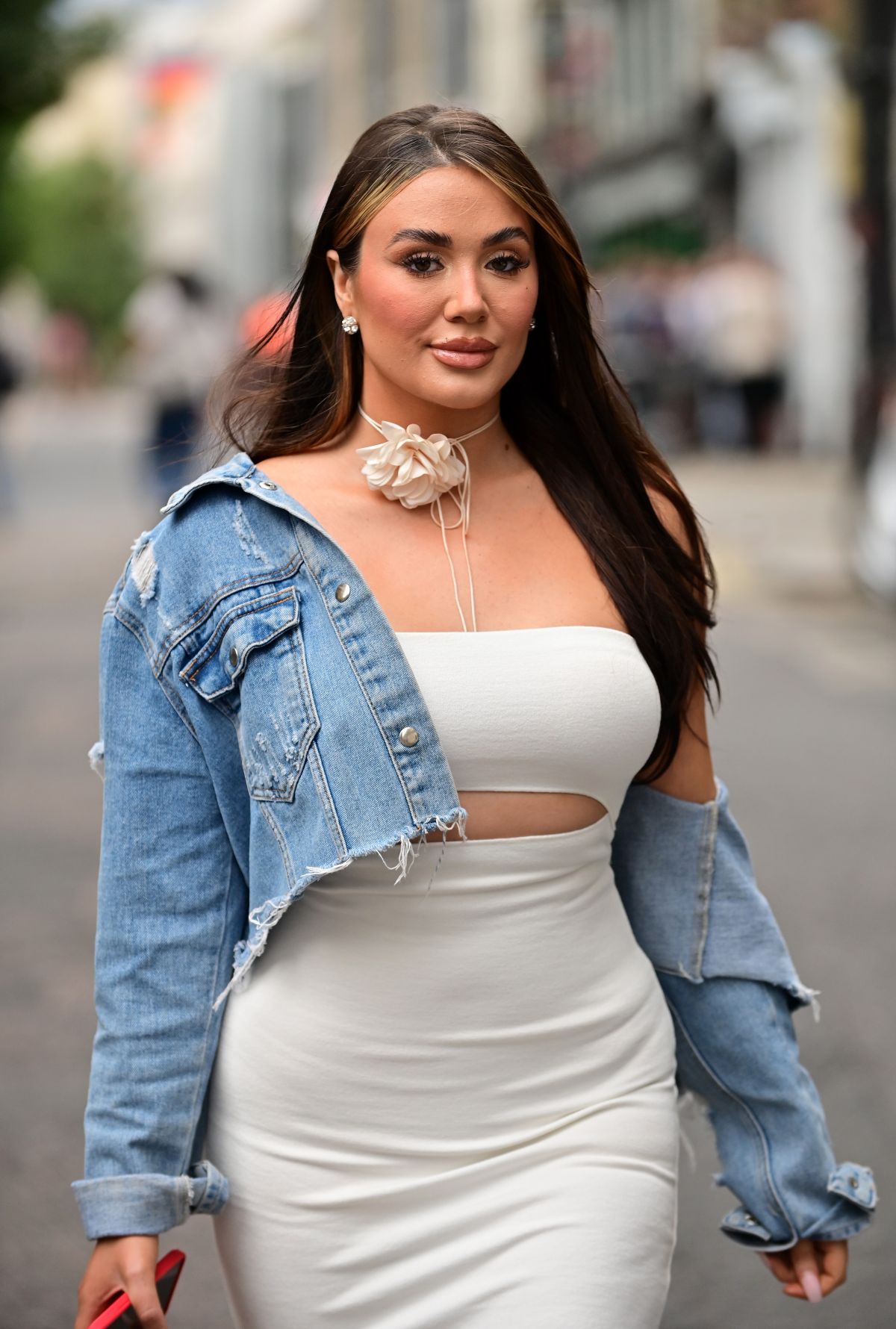 Frankie Sims Arrives at HLD Management Summer Party in Shoreditch