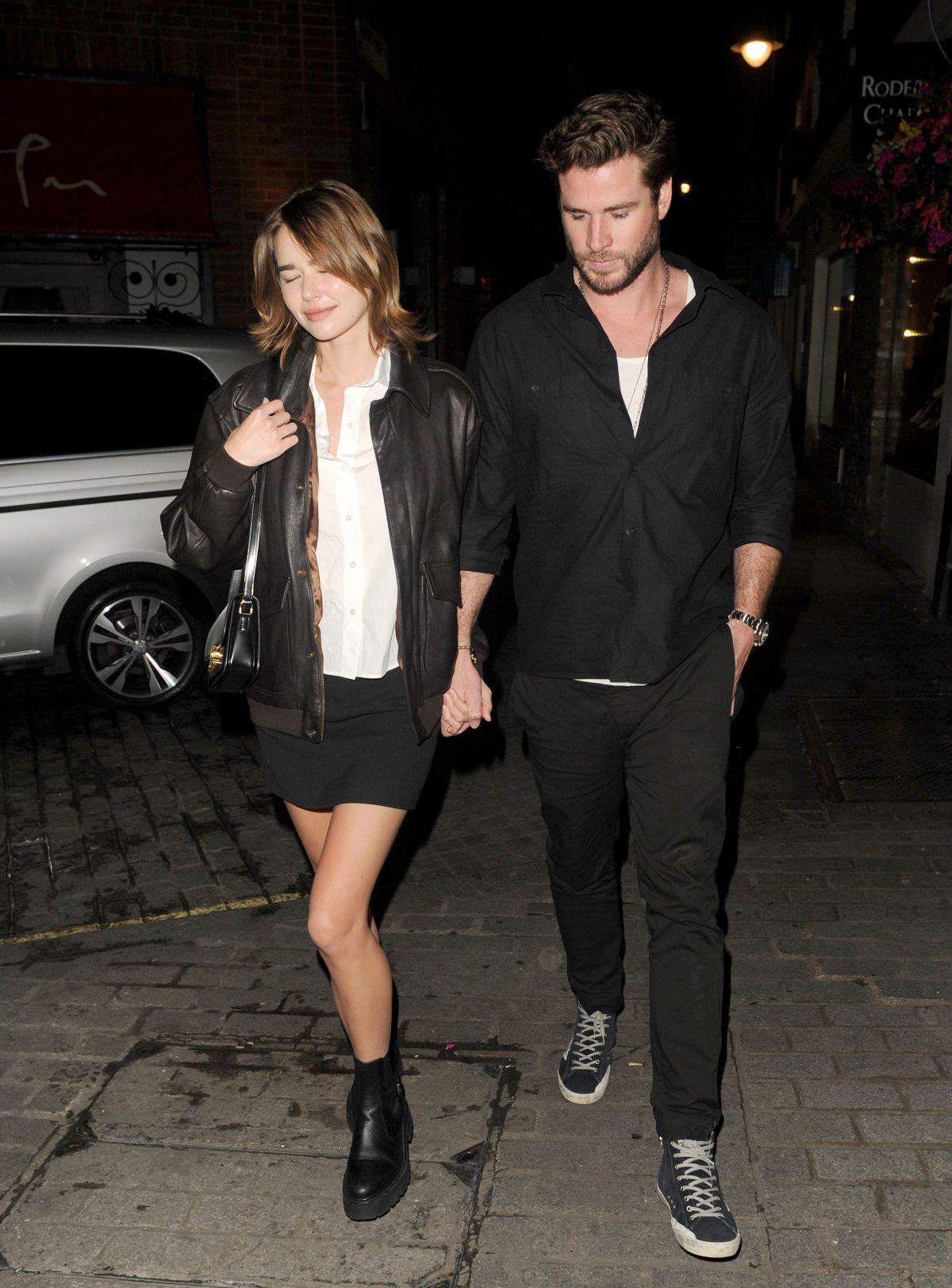 Gabriella Brooks Dinner Outing in London with Liam Hemsworth 07/14/2023