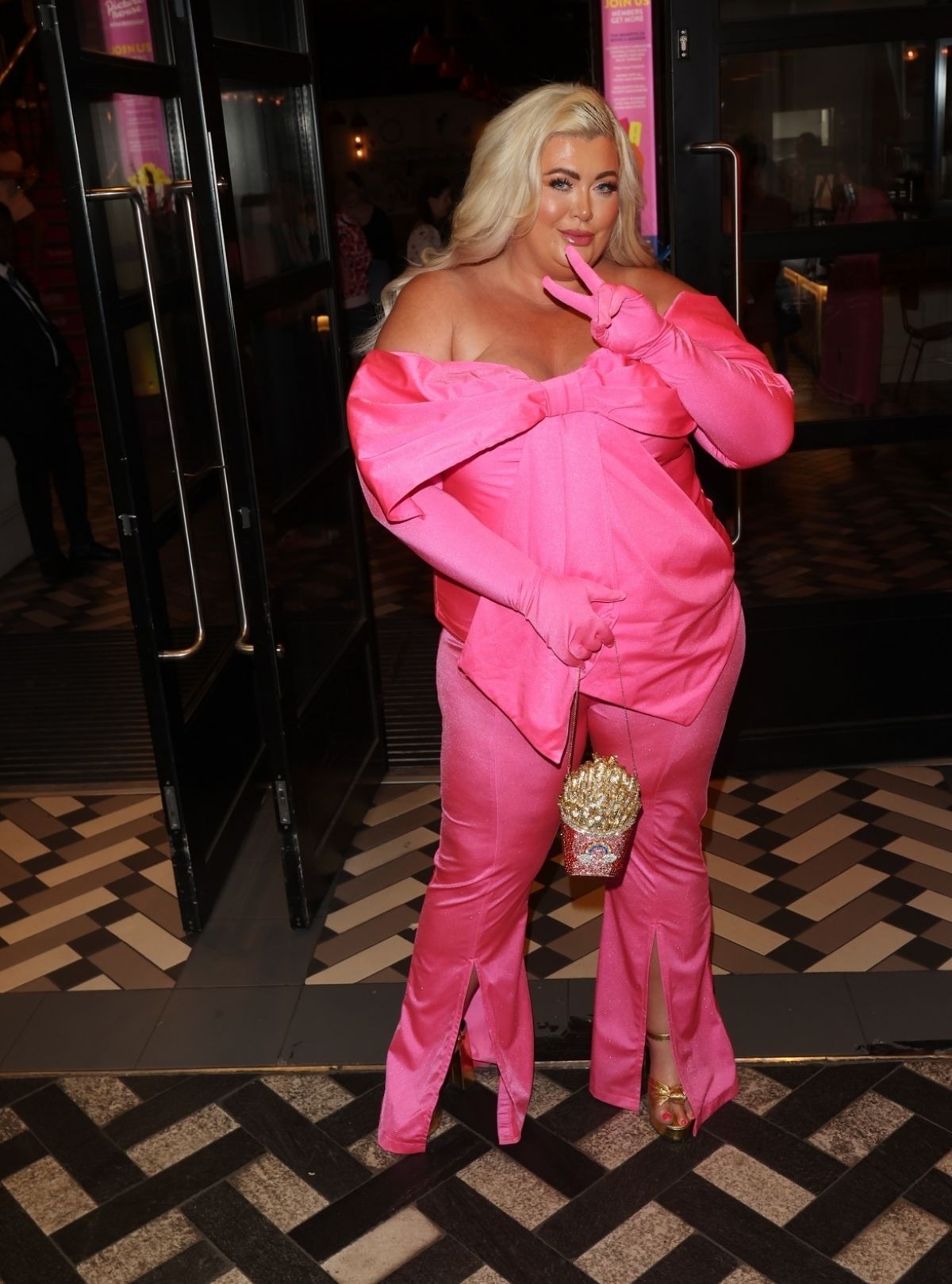 Gemma Collins Arrives at a Barbie Screening in London