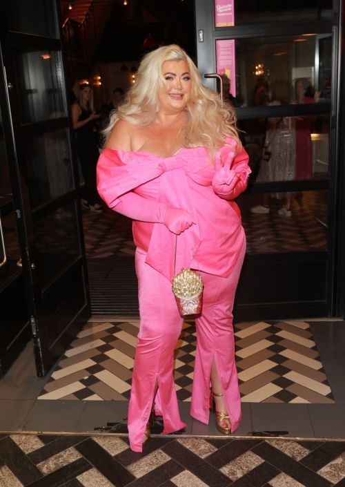 Gemma Collins Arrives at a Barbie Screening in London 1