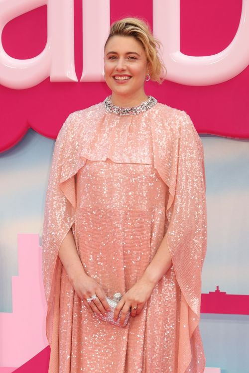 Greta Gerwig at Barbie Premiere at Cineworld Leicester Square in London 07/12/2023 1