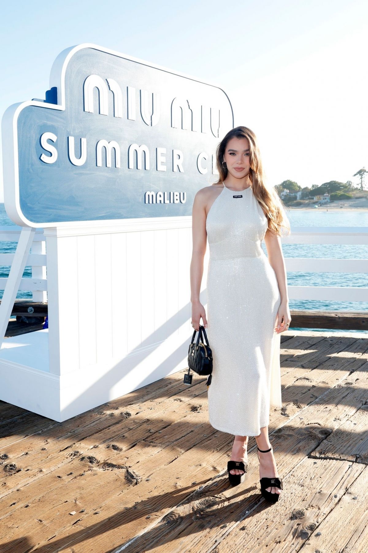 Hailee Steinfeld at Miu Miu Summer Club Beach Party