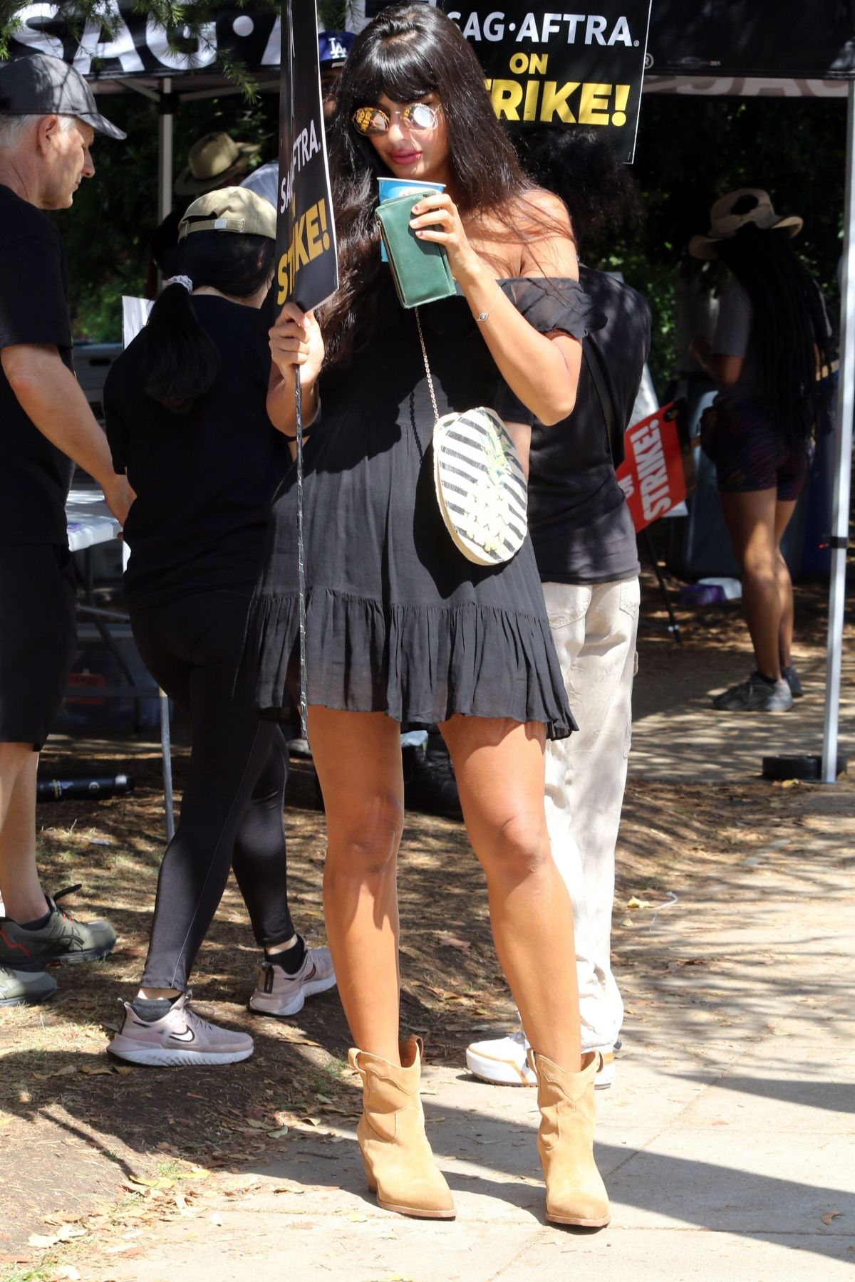 Jameela Jamil at SAG-AFTRA Strike