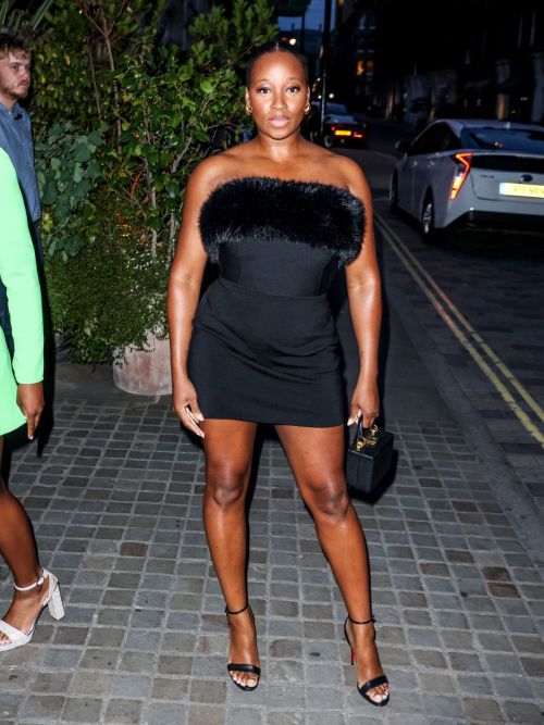 Jamelia Arrives at British Vogue x Self-Portrait Summer Party in London 1