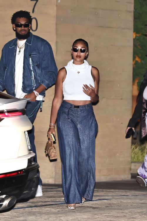 Jordyn Woods and Karl-Anthony Towns Night Out in Malibu 07/16/2023 5