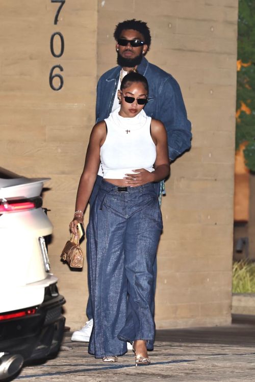 Jordyn Woods and Karl-Anthony Towns Night Out in Malibu 07/16/2023 6