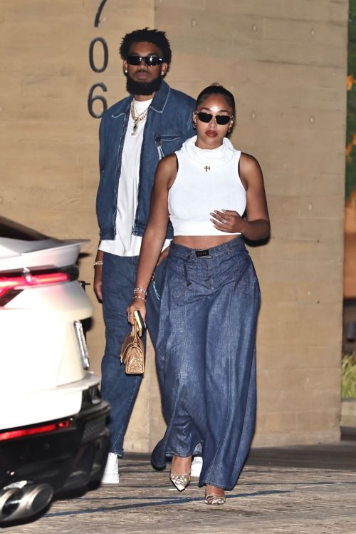 Jordyn Woods and Karl-Anthony Towns Night Out in Malibu 07/16/2023 8