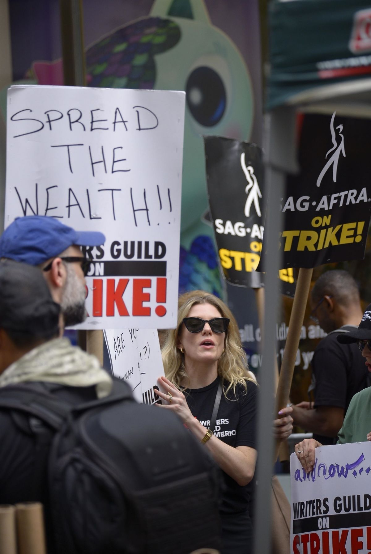 Kate McKinnon at SAG-AFTRA Picket Line in New York