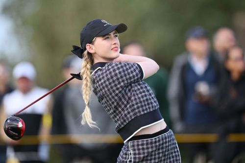 Kathryn Newton Playing at Open Invitational at Royal Liverpool Golf Club 07/16/2023 6