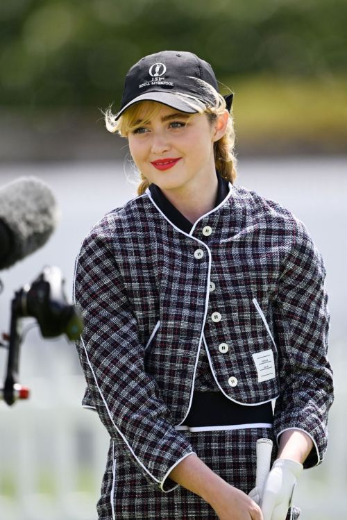 Kathryn Newton Playing at Open Invitational at Royal Liverpool Golf Club 07/16/2023 8