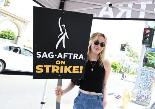 Kiernan Shipka at SAG-AFTRA Actors Union Strike 06/17/2023 1