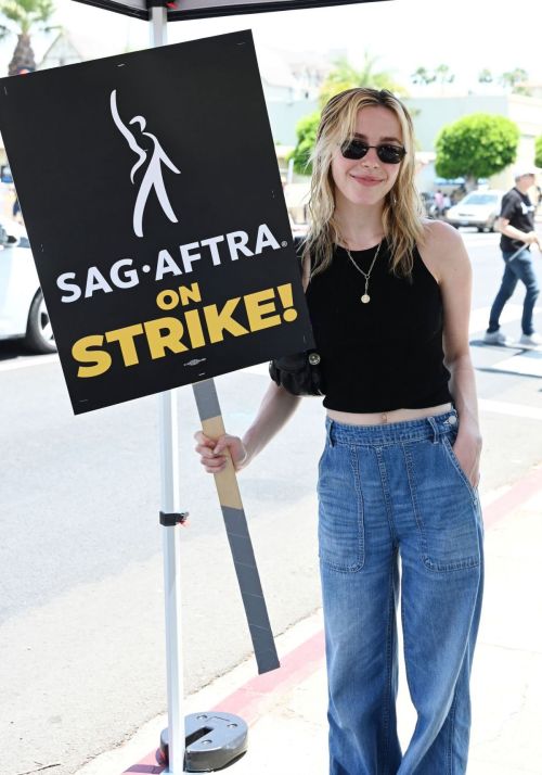 Kiernan Shipka at SAG-AFTRA Actors Union Strike 06/17/2023 5