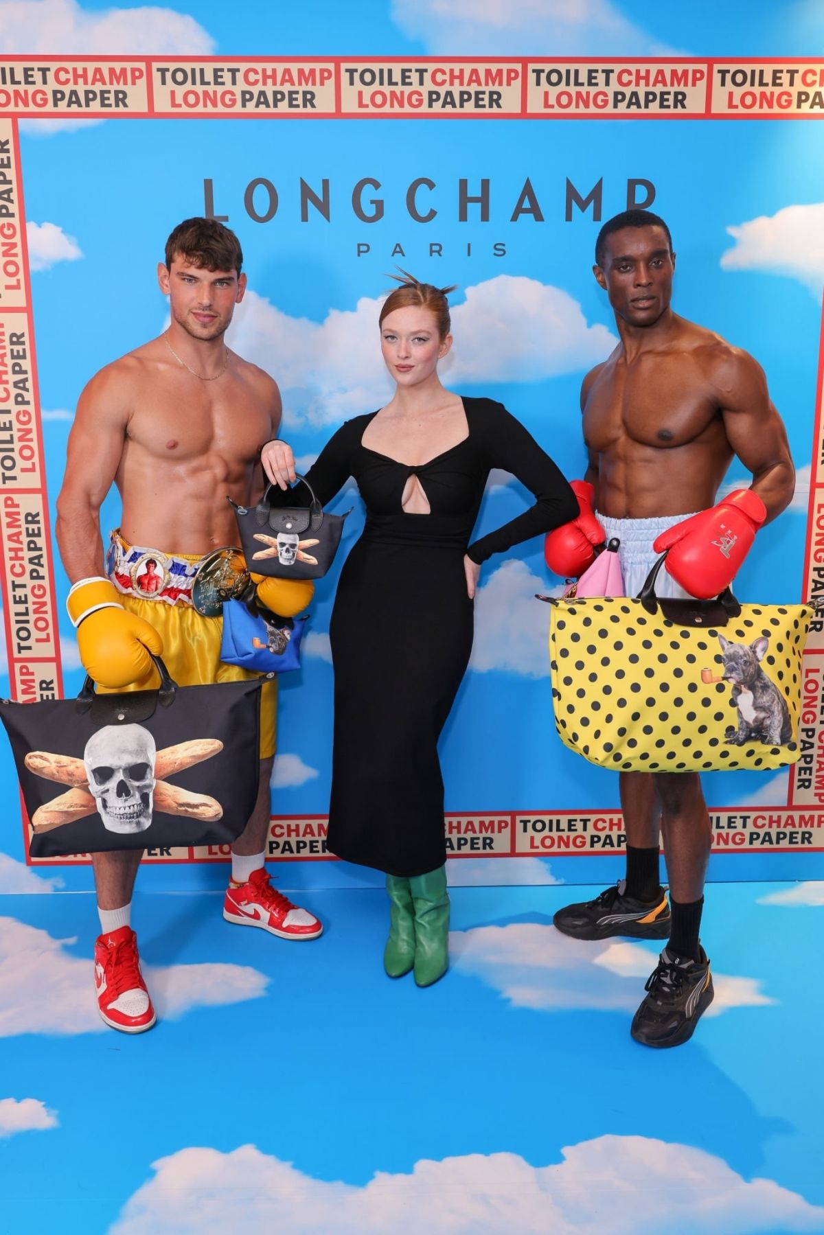 Larsen Thompson at Longchamp X Toiletpaper Launch Party