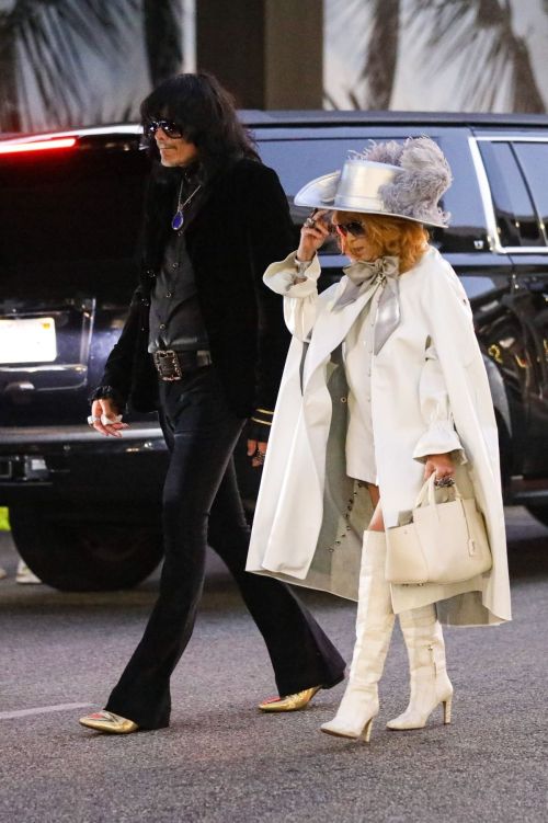 Linda Ramone Leaves Honor Titus Art Show in Beverly Hills 3