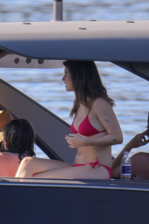 Lori Loughlin and Isabella Rose Giannulli in Bikinis at a Boat