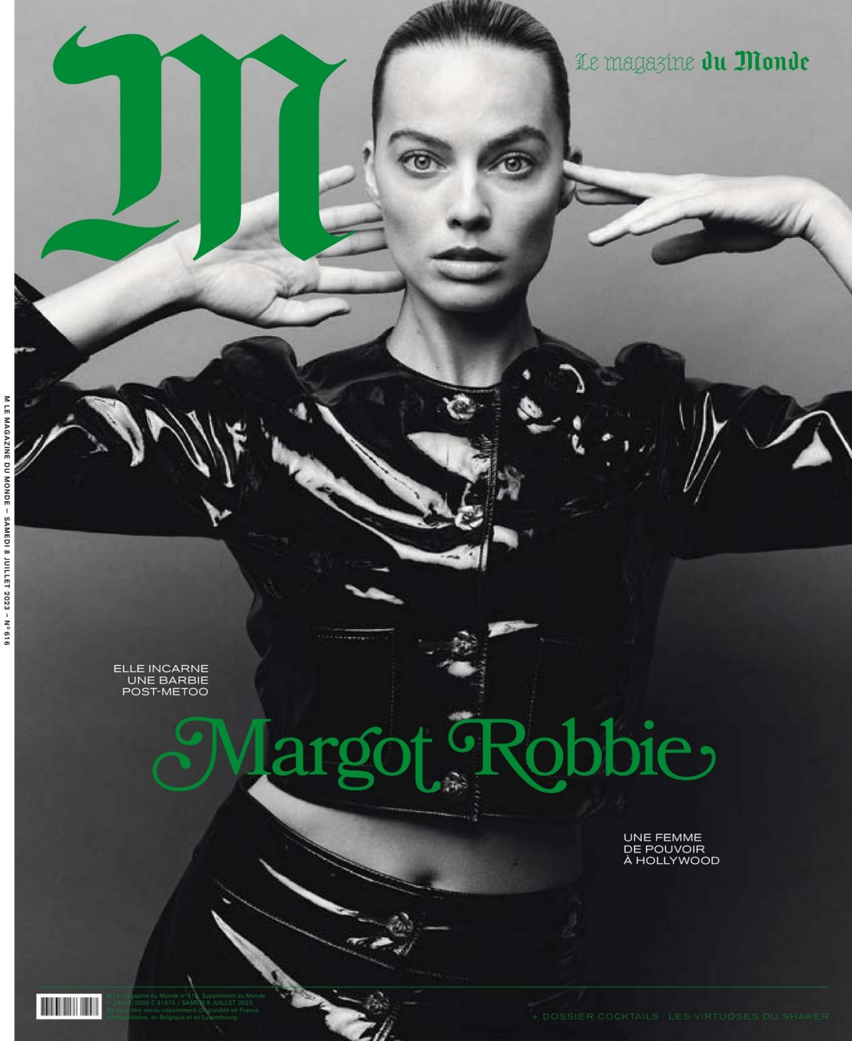Margot Robbie Shines in M Le Magazine du Monde, July 2023
