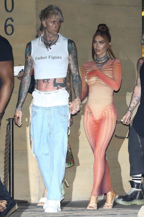 Megan Fox and Machine Leaves Nobu in Malibu 07/24/2023 1