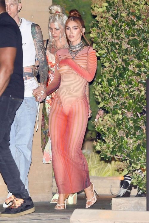Megan Fox and Machine Leaves Nobu in Malibu 07/24/2023 4