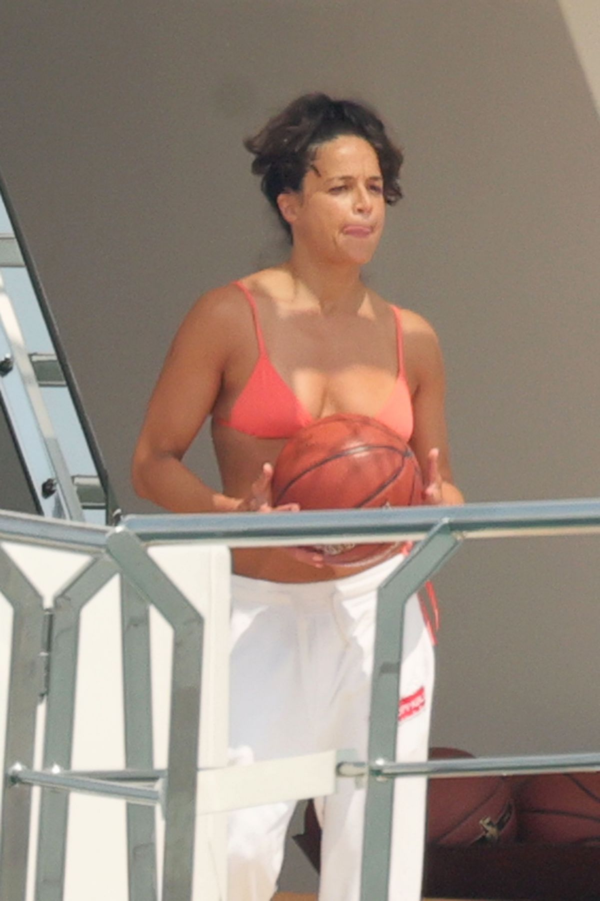 Michelle Rodriguez in Bikini at a Yacht in Porto Cervo 07/24/2023