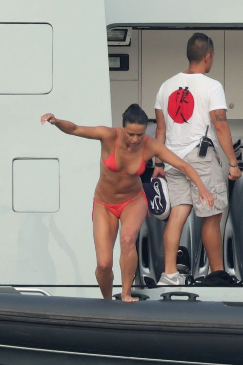 Michelle Rodriguez in Bikini at a Yacht in Porto Cervo 07/24/2023 7