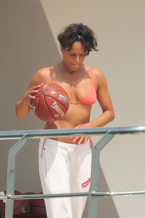 Michelle Rodriguez in Bikini at a Yacht in Porto Cervo 07/24/2023 8