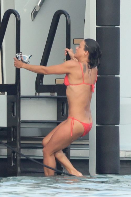 Michelle Rodriguez in Bikini at a Yacht in Porto Cervo 07/24/2023 7