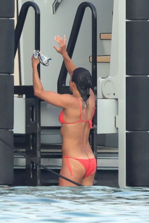 Michelle Rodriguez in Bikini at a Yacht in Porto Cervo 07/24/2023 8