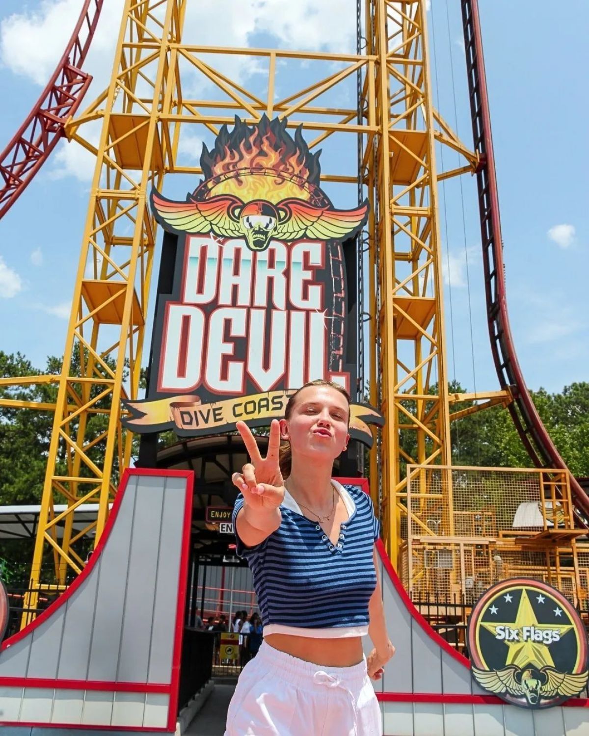 Millie Bobby Brown at Six Flags Over Georgia
