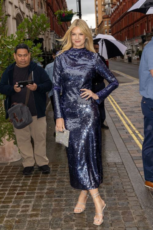 Nadine Leopold Shines in a Sequined Work Dress at British Vogue Party in London 07/13/2023 1
