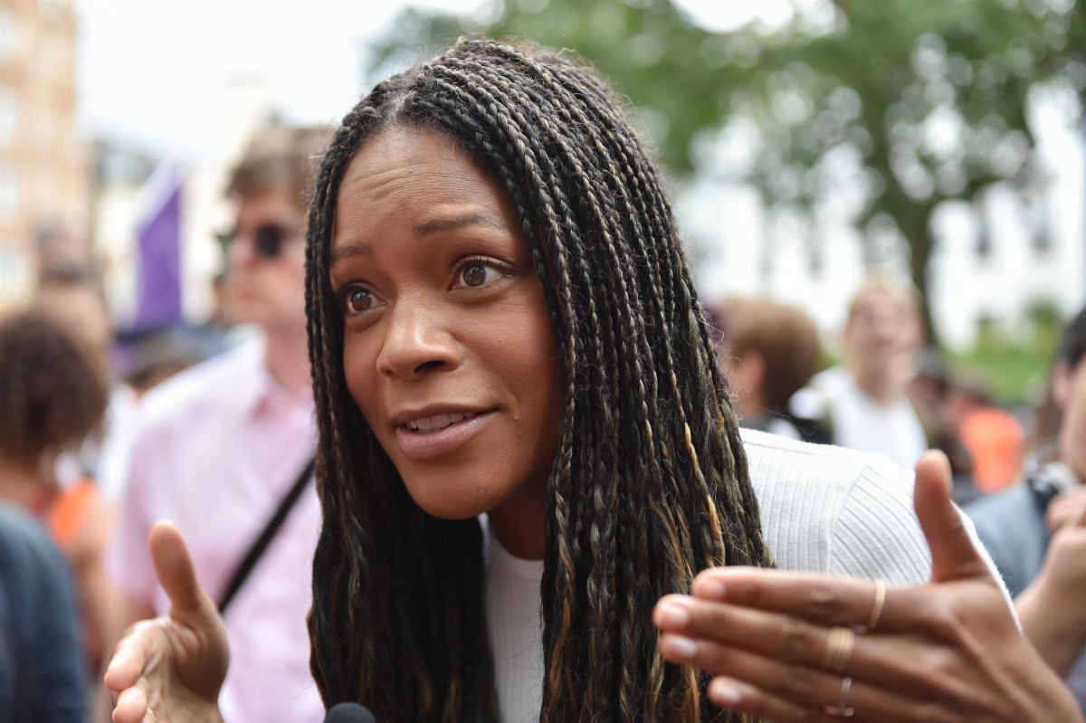 Naomie Harris Rally in Solidarity with Actors