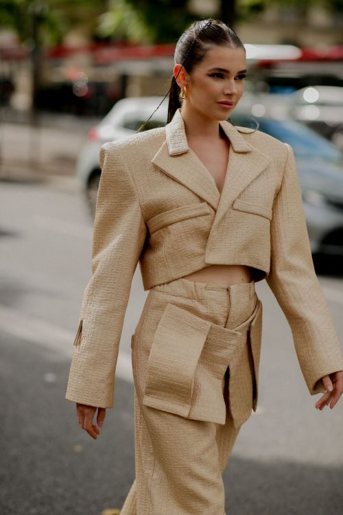 Polina Erofeeva at Alexandre Vauthier Fall/Winter 23-24 Haute Couture Show in Paris 1